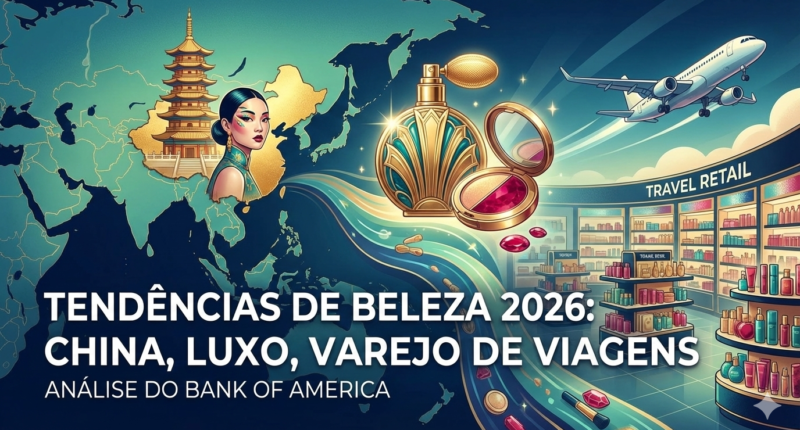 Descubra as tendências de beleza para 2026: China em alta, luxo em recuperação e varejo de viagens