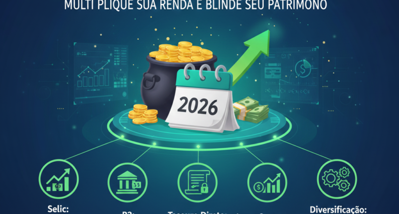 Descubra como ficar rico em 2026 com estratégias realistas. Aprenda sobre Selic, B3, Tesouro Direto, juros compostos e diversificação para multiplicar sua renda e blindar seu patrimônio.
